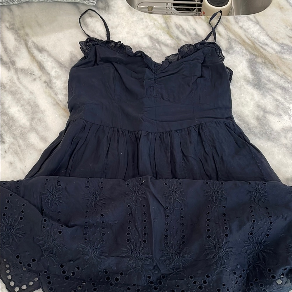 Navy Blue Sleeveless Dress